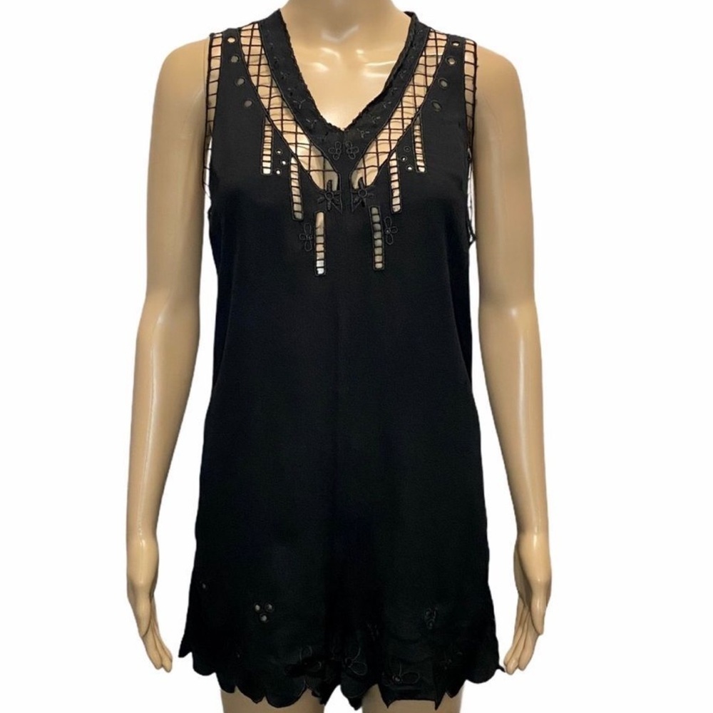 Staring at Stars Black Lace Detail Romper - Picture 9 of 9